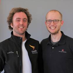 WEBSwift Navigation CTO Fergus Noble (L) & Carnegie Robotics CTO Chris Osterwood (R).jpg